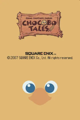 Final Fantasy Fables - Chocobo Tales (USA) screen shot title